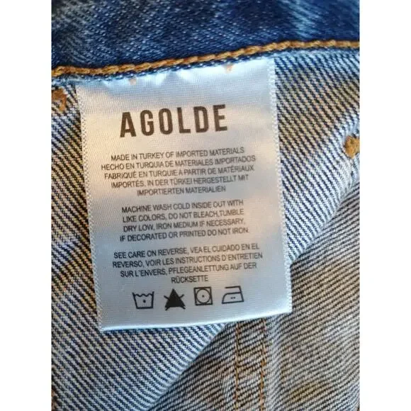 AGOLDE Cooper Cargo in Regulation Jeans Denim Size 32 NWT - Picture 14 of 16